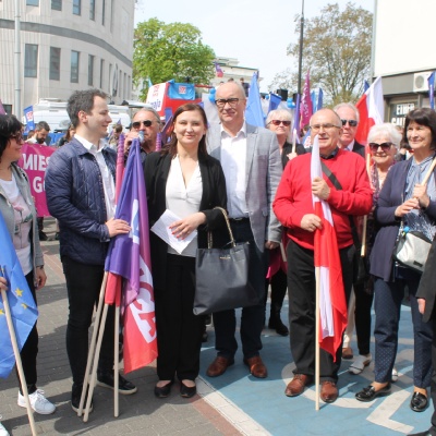 Delegacja z Radomia - zdjęcie z Włodzimierzem Czarzastym